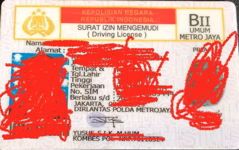 印尼駕照翻譯